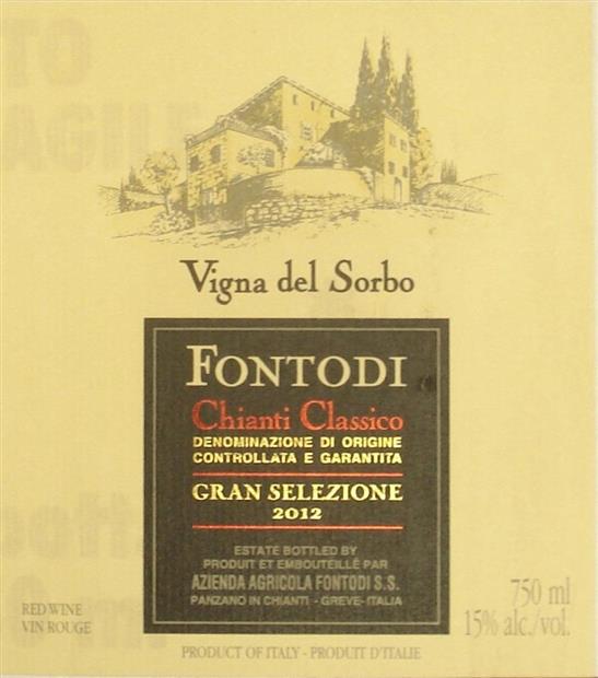 2012 Fontodi Vigna Sorbo Chianti Classico Gran Selezione DOCG 1.5L Magnum